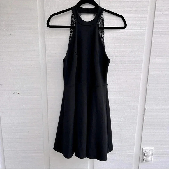 Lulus Dresses & Skirts - Lulu’s Hometown Girl Black Lace Skater Dress / Size Medium / Style 7SD1955D23